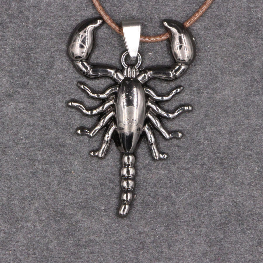 Fashion Personality Titanium Steel Scorpion Pendant European And American Foreign Trade Trend Jewelry