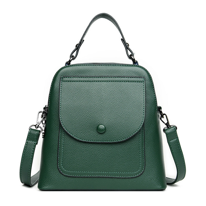 Vintage Leather Women's Fashion Multipurpose Backpack