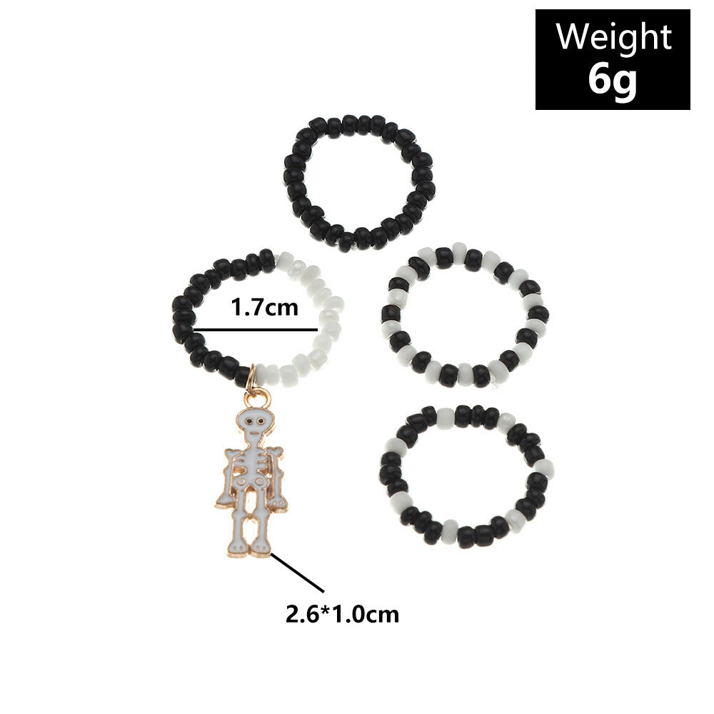 Small Gifts Creative Elastic Rice Bead Ring