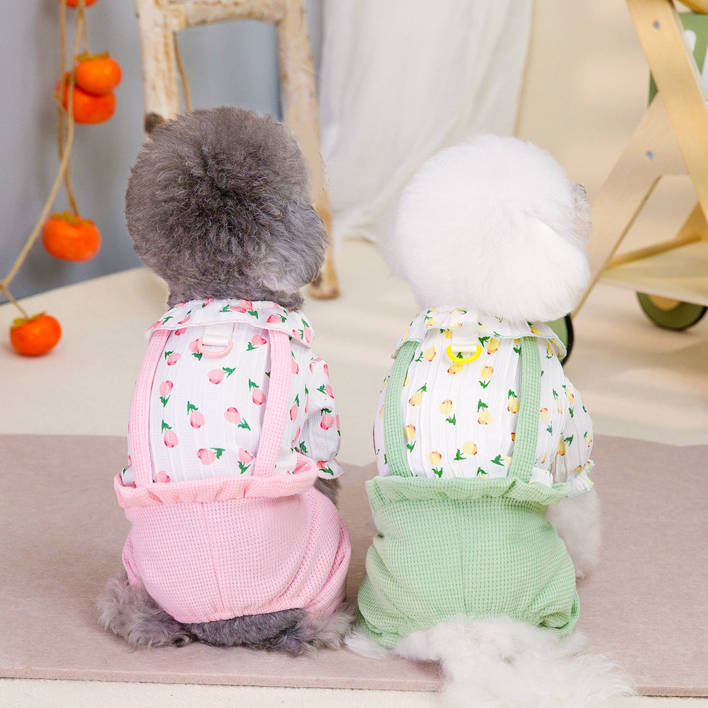 Fashion Personalized Floral Dog Clothes