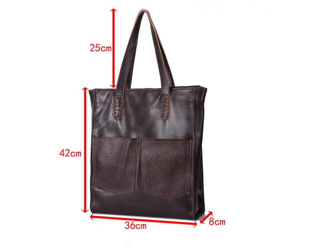 Cowhide fashion lychee handbag shoulder bag