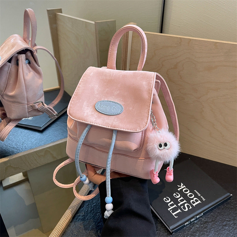 Trendy Women's Fashion Premium Velvet Backpack