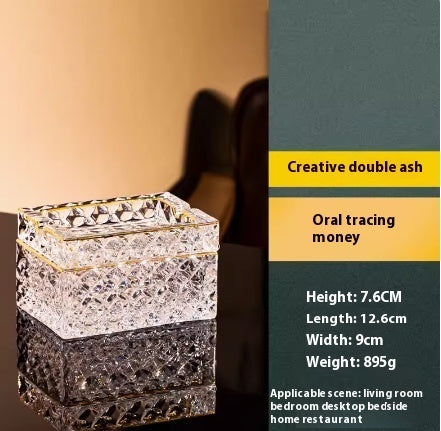 Bohemian Crystal Ashtray For Men's Gifts