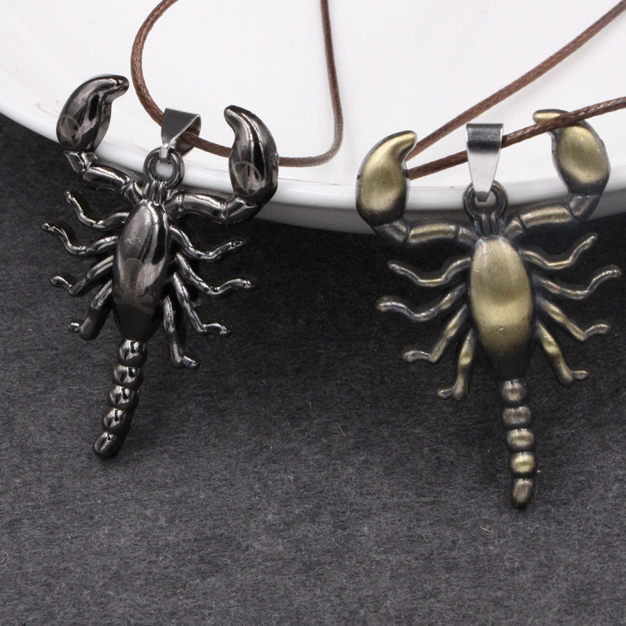 Fashion Personality Titanium Steel Scorpion Pendant European And American Foreign Trade Trend Jewelry