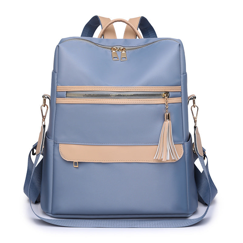 Women's Fashion Casual Simple Tassel Backpack