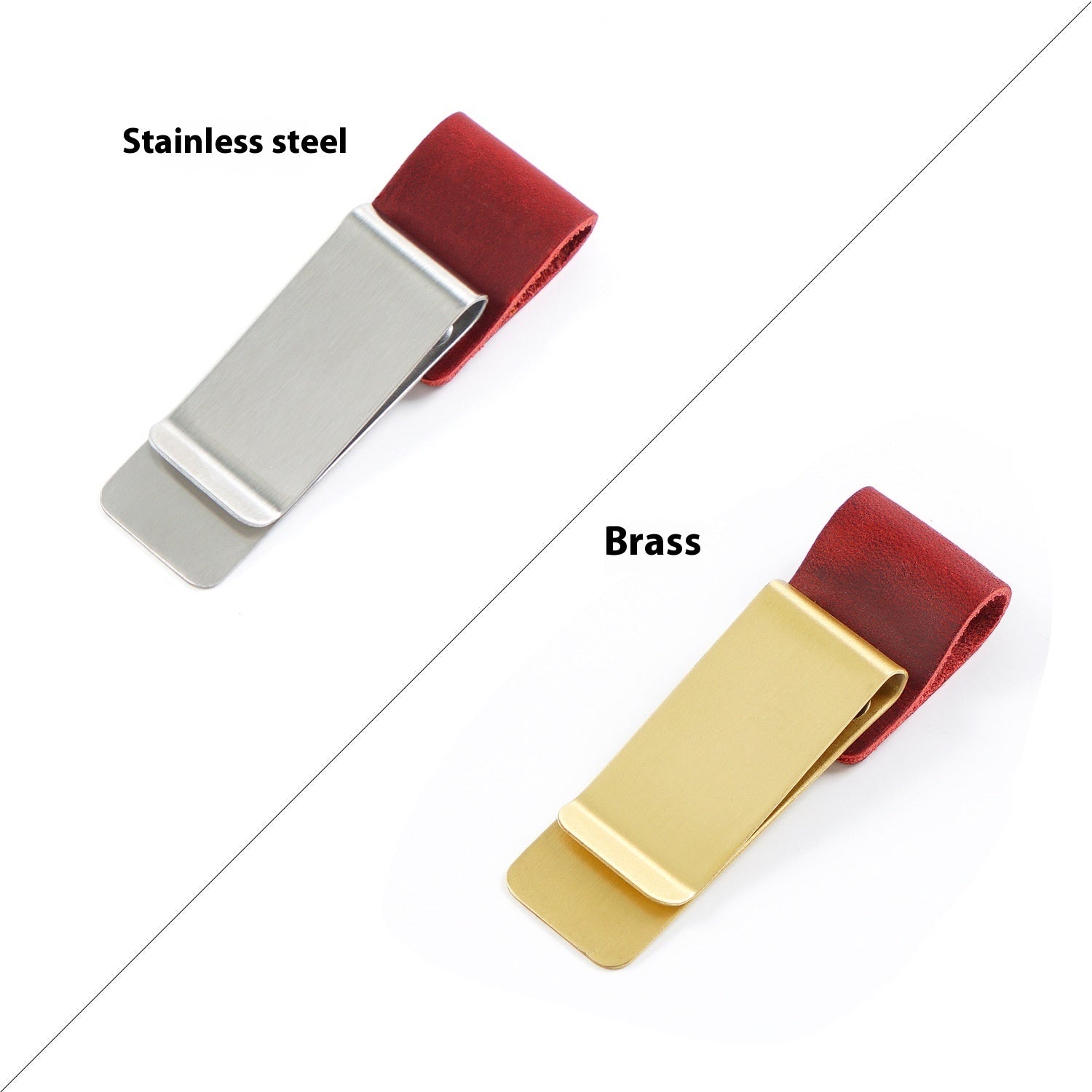 Wallet Metal Leather Vintage Notebook Accessories Bookmark Pen Holder