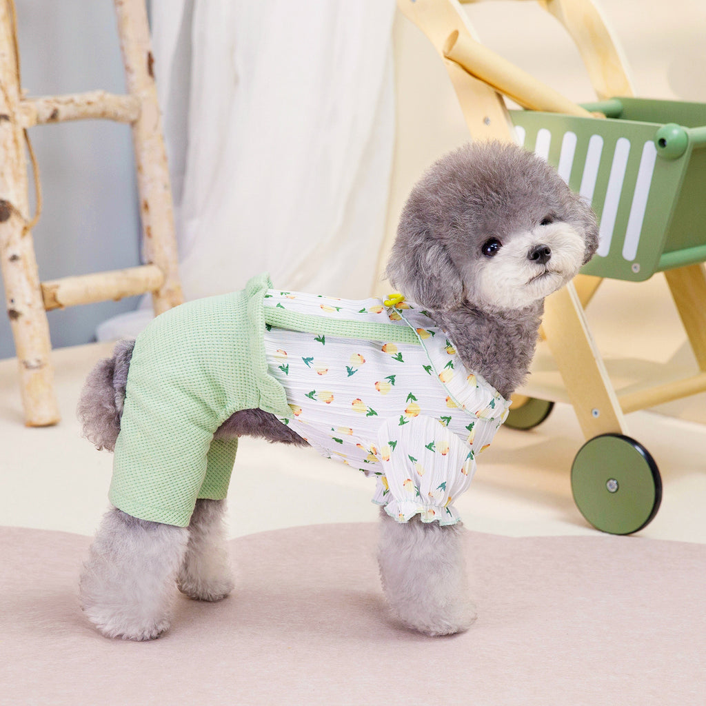 Fashion Personalized Floral Dog Clothes