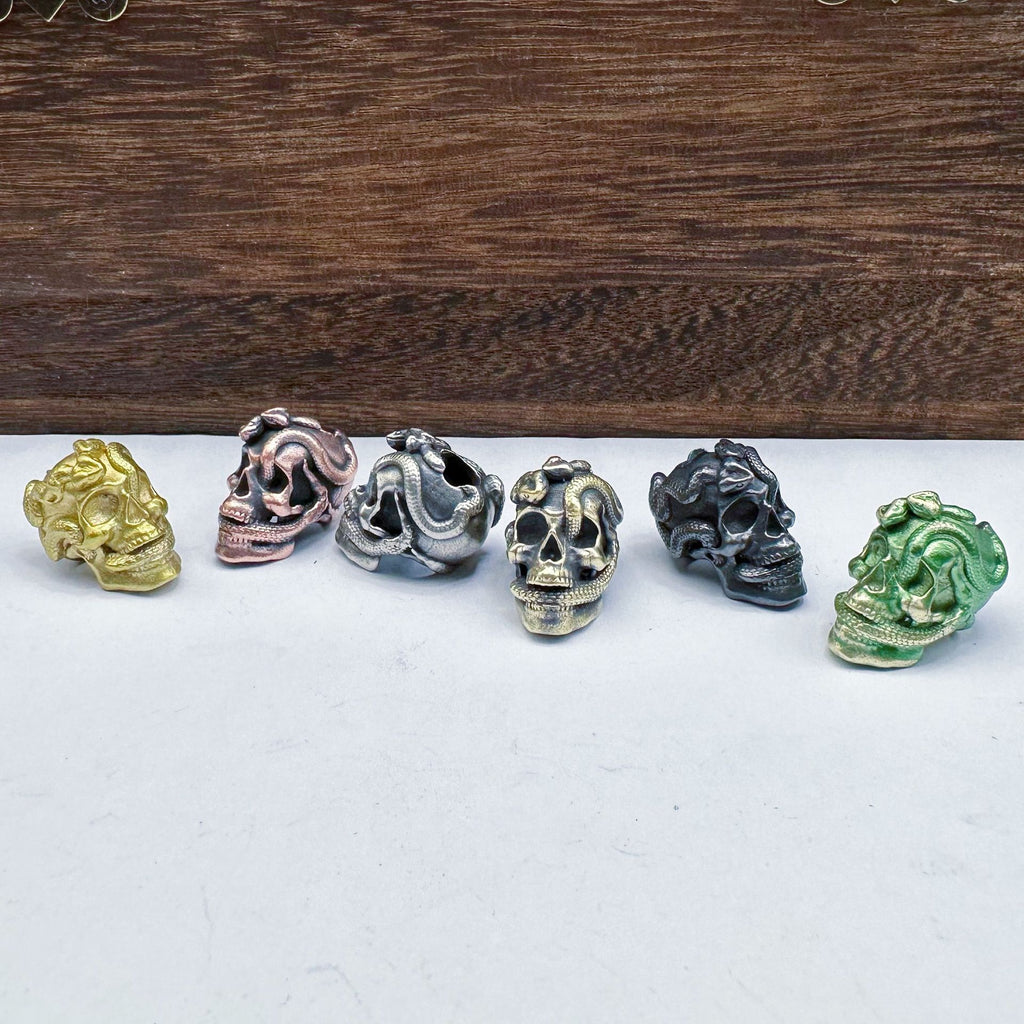 Fashion Double Snake Skull Pendant Accessories