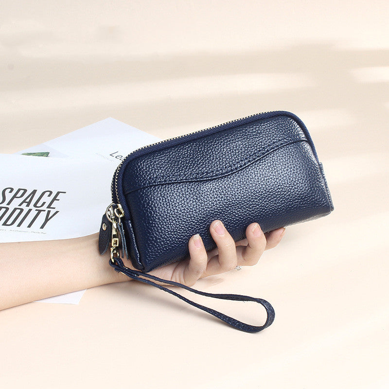 Women's Fashion Simple Leather Long Wallet