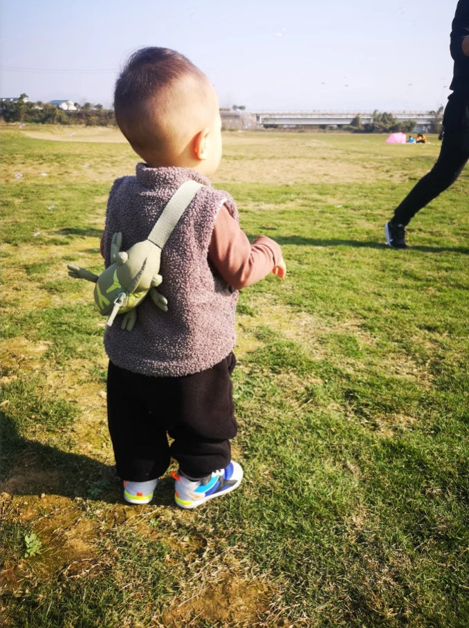 Cartoon Cute Green Lizard Bag Chameleon Children's Bags