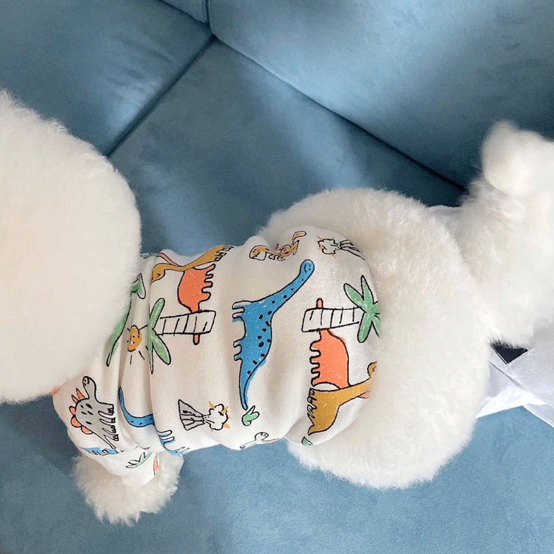 Pet Fashion Casual Dog Print Breathable Clothes