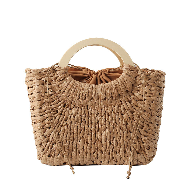 Women's Fashion Simple Handmade Straw Bag