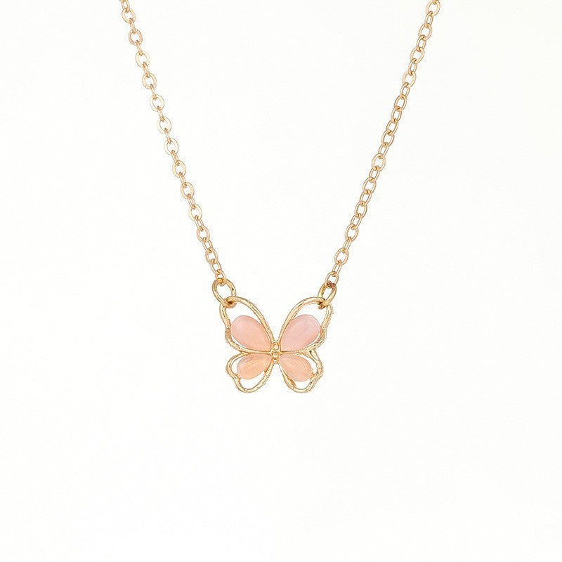 Fashion Multicolor Butterfly Pendant Accessories Necklace