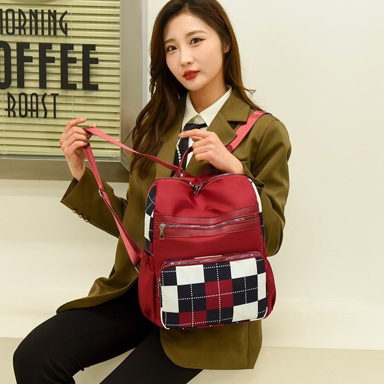 Fashion Ladies Oxford Cloth Casual Backpack