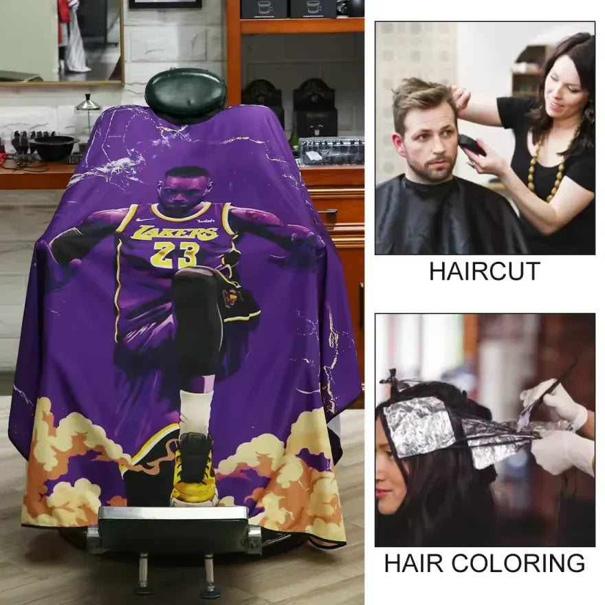 Vedenpitävä polyesteristä valmistettu hiustenleikkaus kappa & haircut cape
