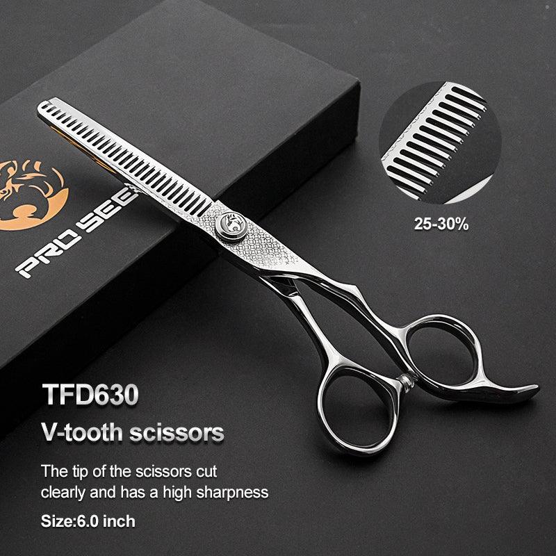 Prosee TFD-630 ohennussakset 6.inch Professional Hair Thinning Scissors