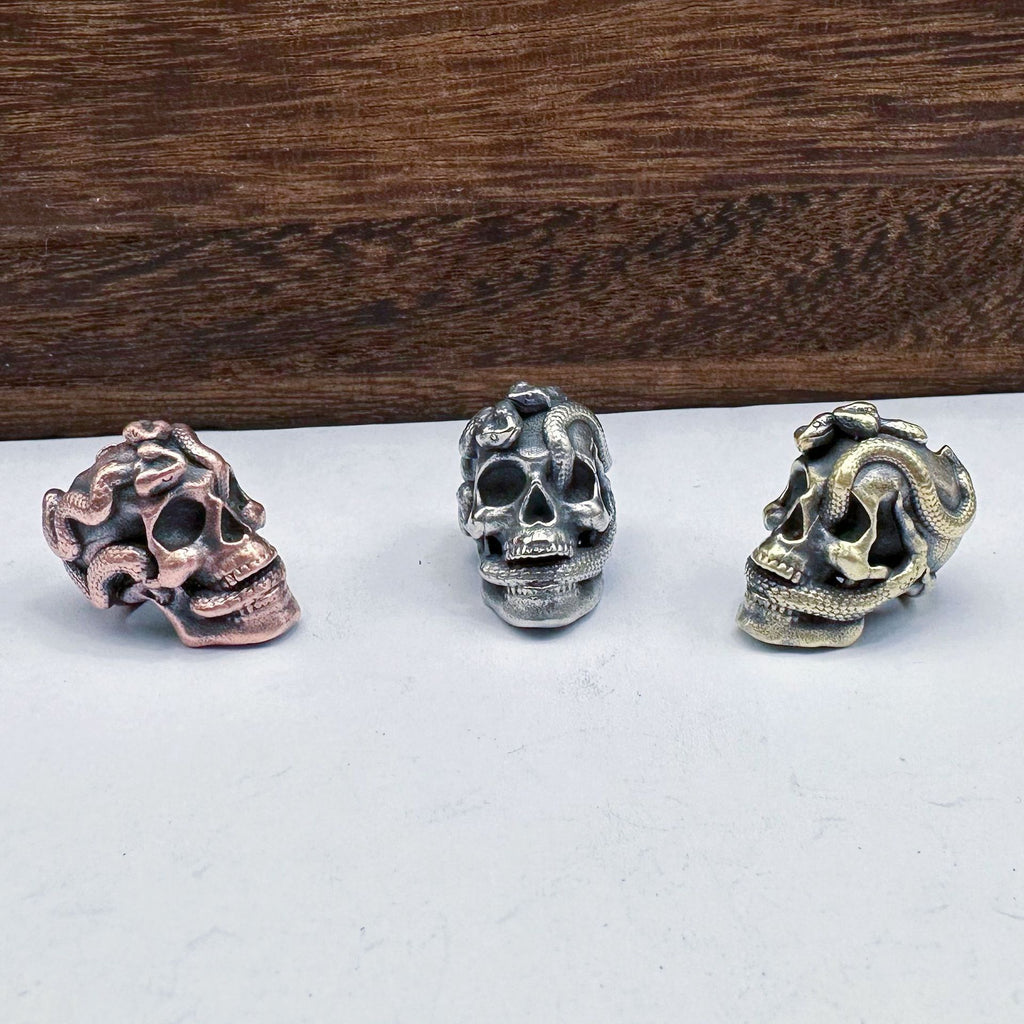 Fashion Double Snake Skull Pendant Accessories