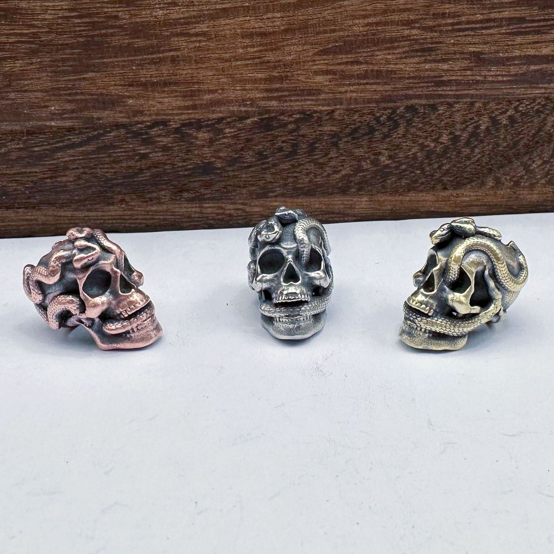 Fashion Double Snake Skull Pendant Accessories