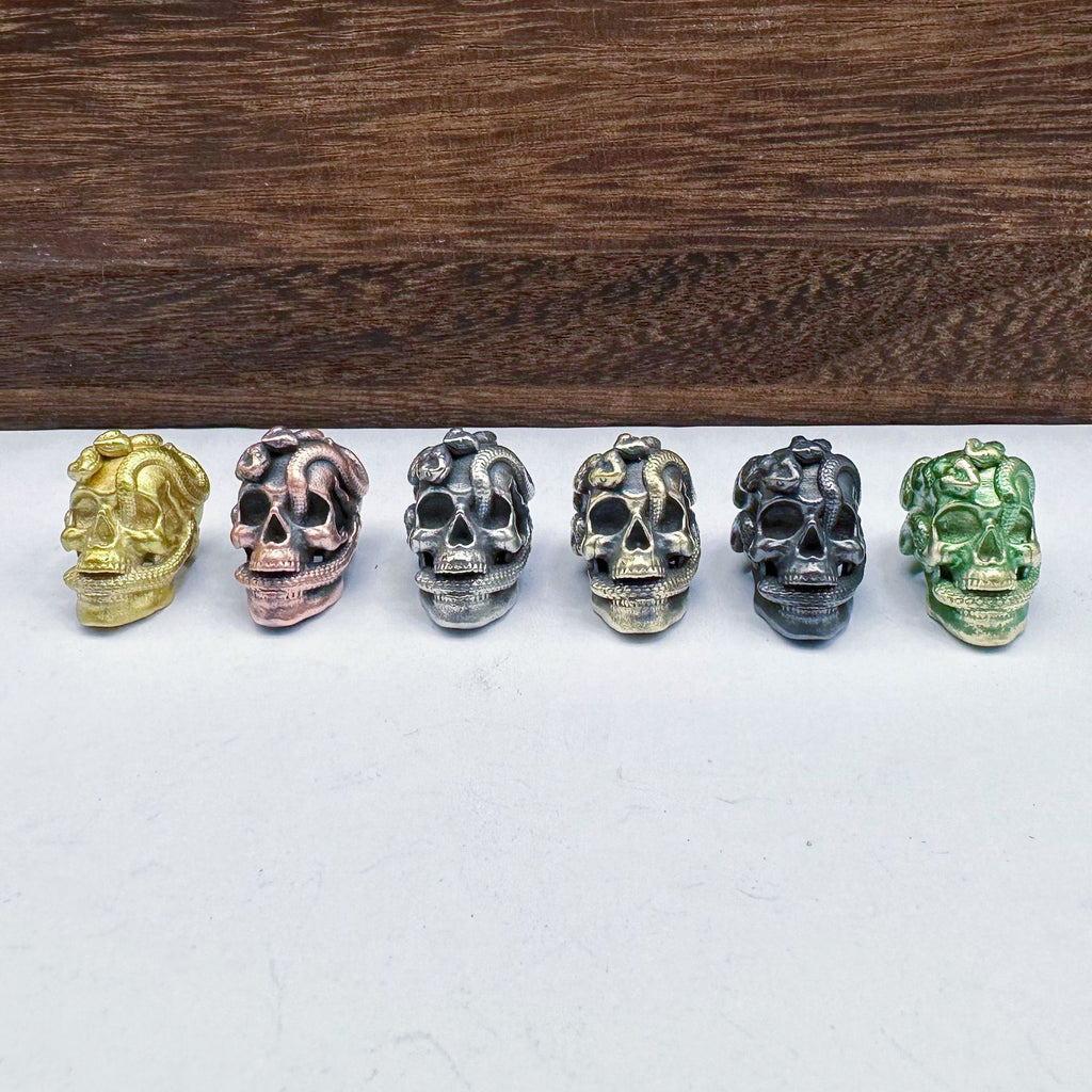 Fashion Double Snake Skull Pendant Accessories