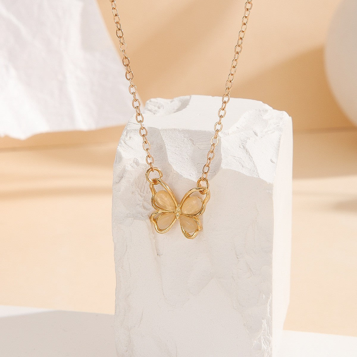 Fashion Multicolor Butterfly Pendant Accessories Necklace