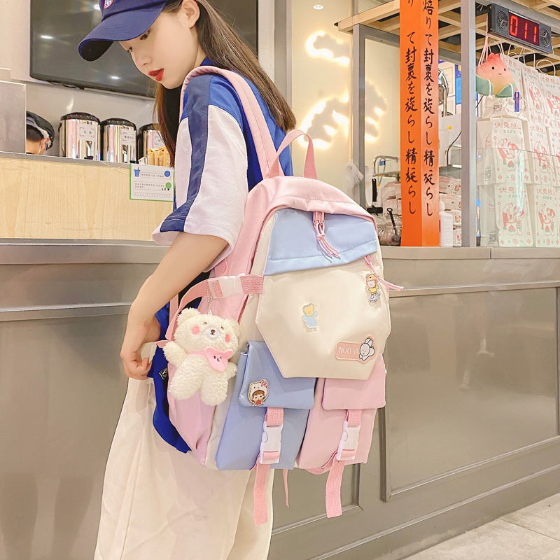 Student Campus Fashion Versatile Backpack