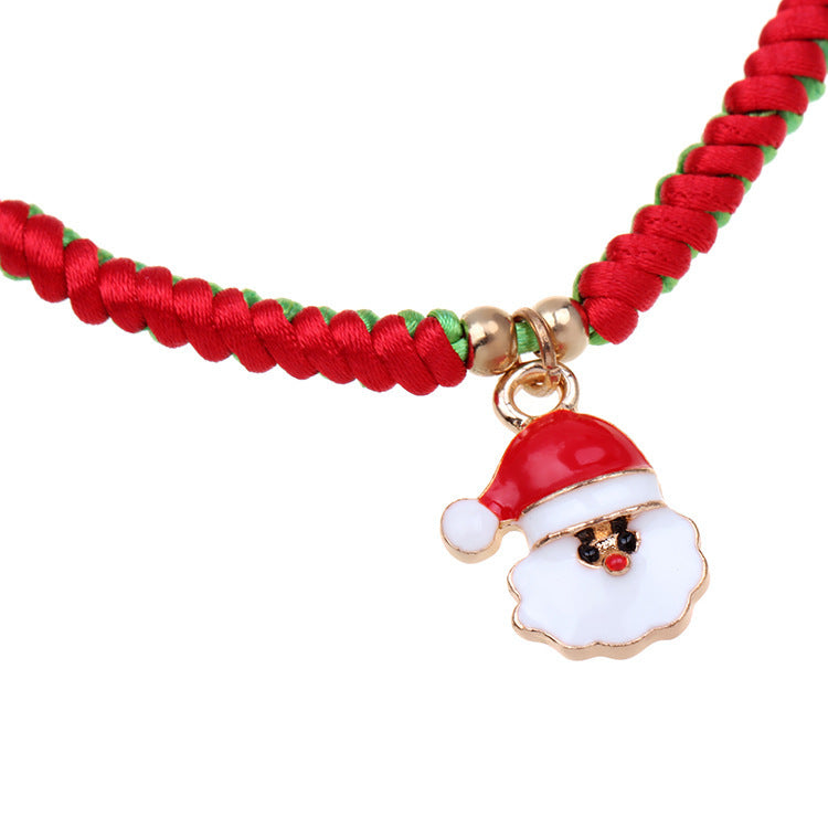 Santa Claus Knitting Bracelet For Holiday Gifts