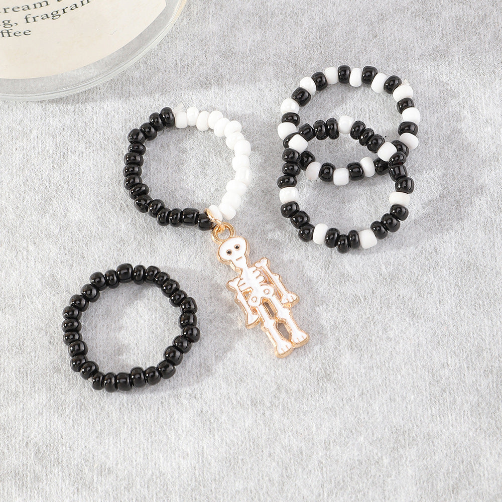 Small Gifts Creative Elastic Rice Bead Ring