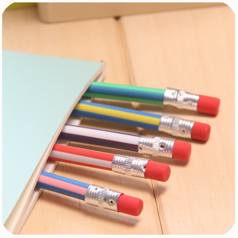 Colorful Creative Striped Soft Pencil Small Gifts