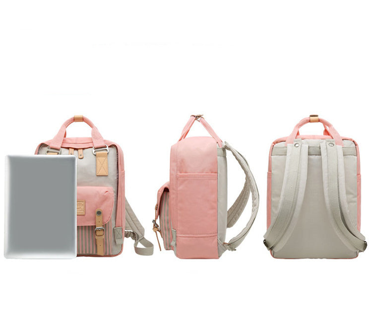 Fashion Stripe Casual Computer Backpack