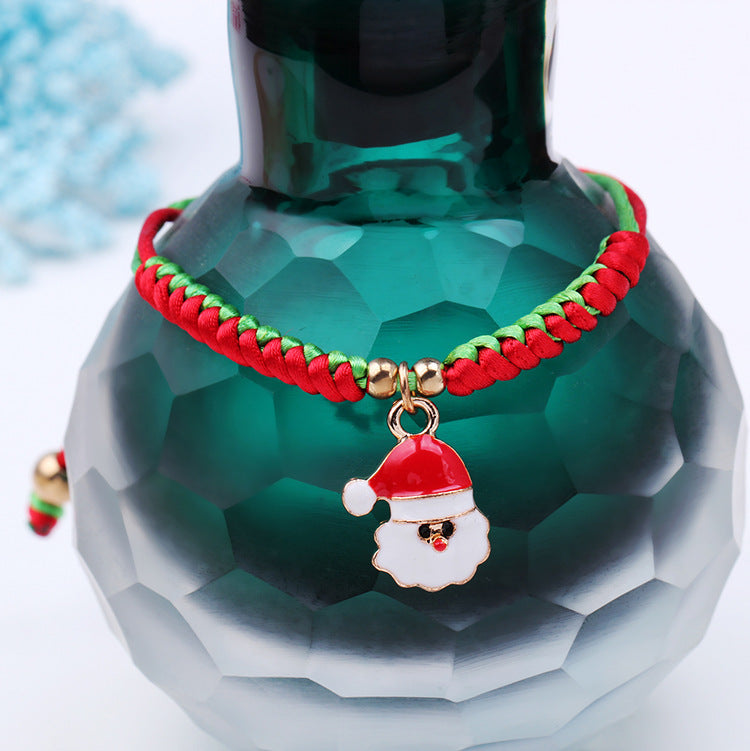 Santa Claus Knitting Bracelet For Holiday Gifts