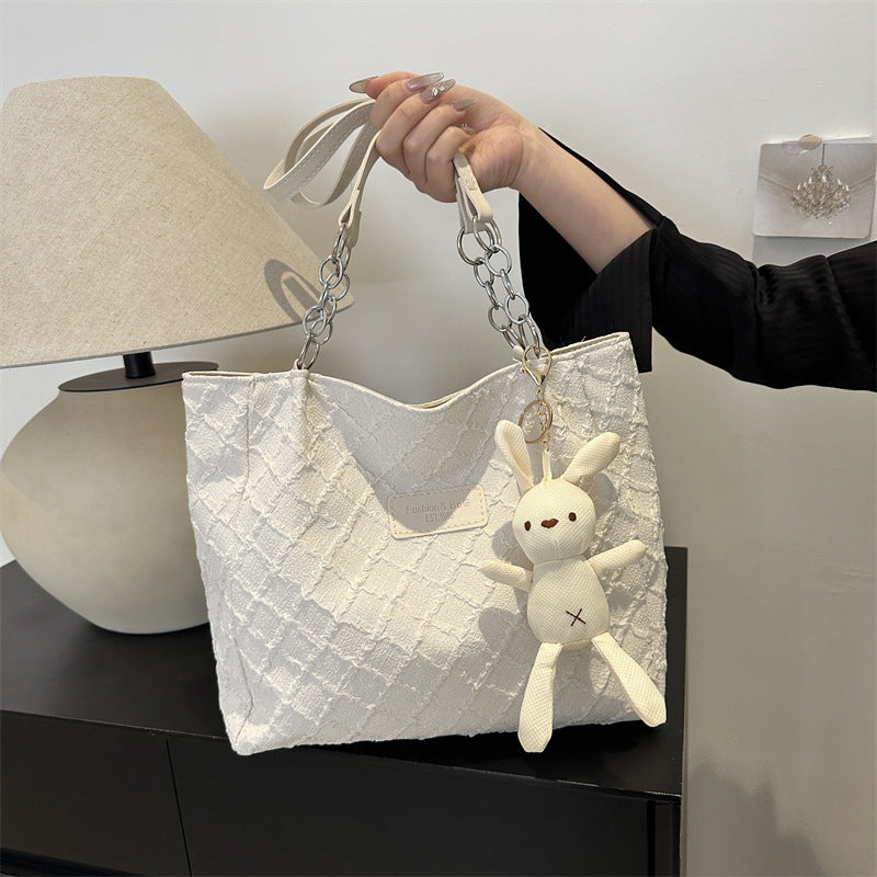 Fashion Horizontal Square Shoulder Tote Bag