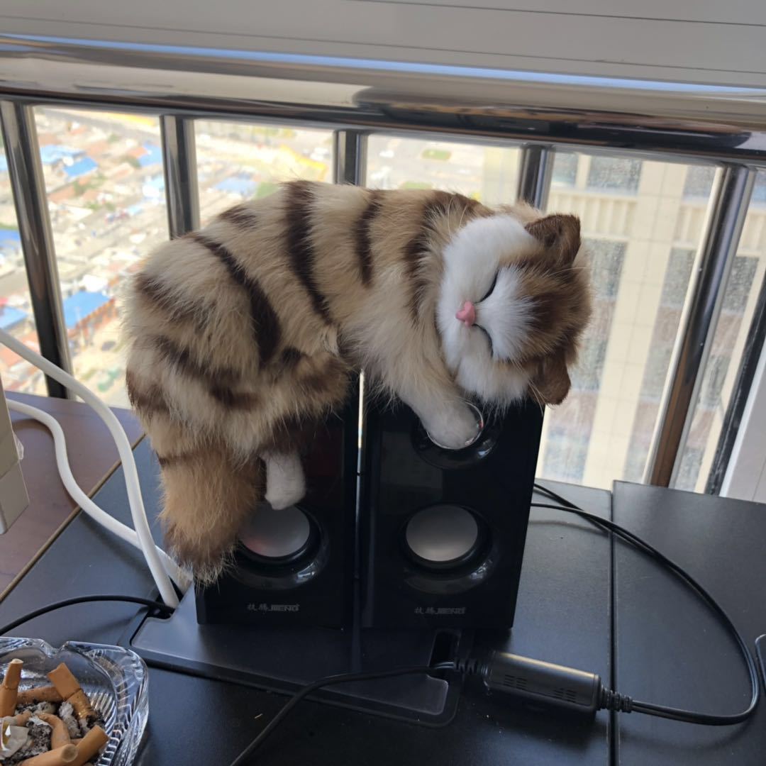 Flower Sleeping Cat Toy Creative Decoration Gifts