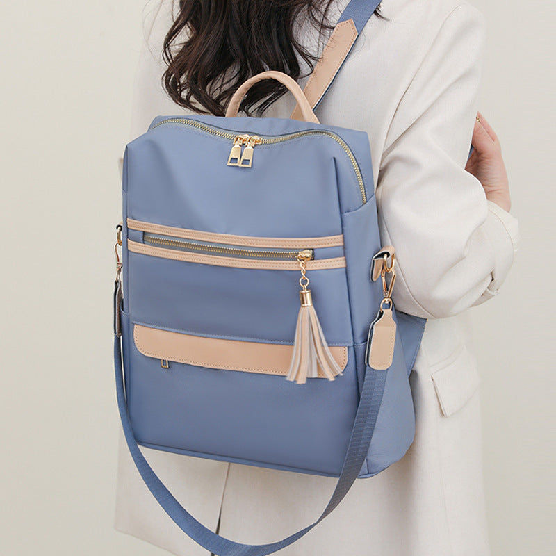 Women's Fashion Casual Simple Tassel Backpack