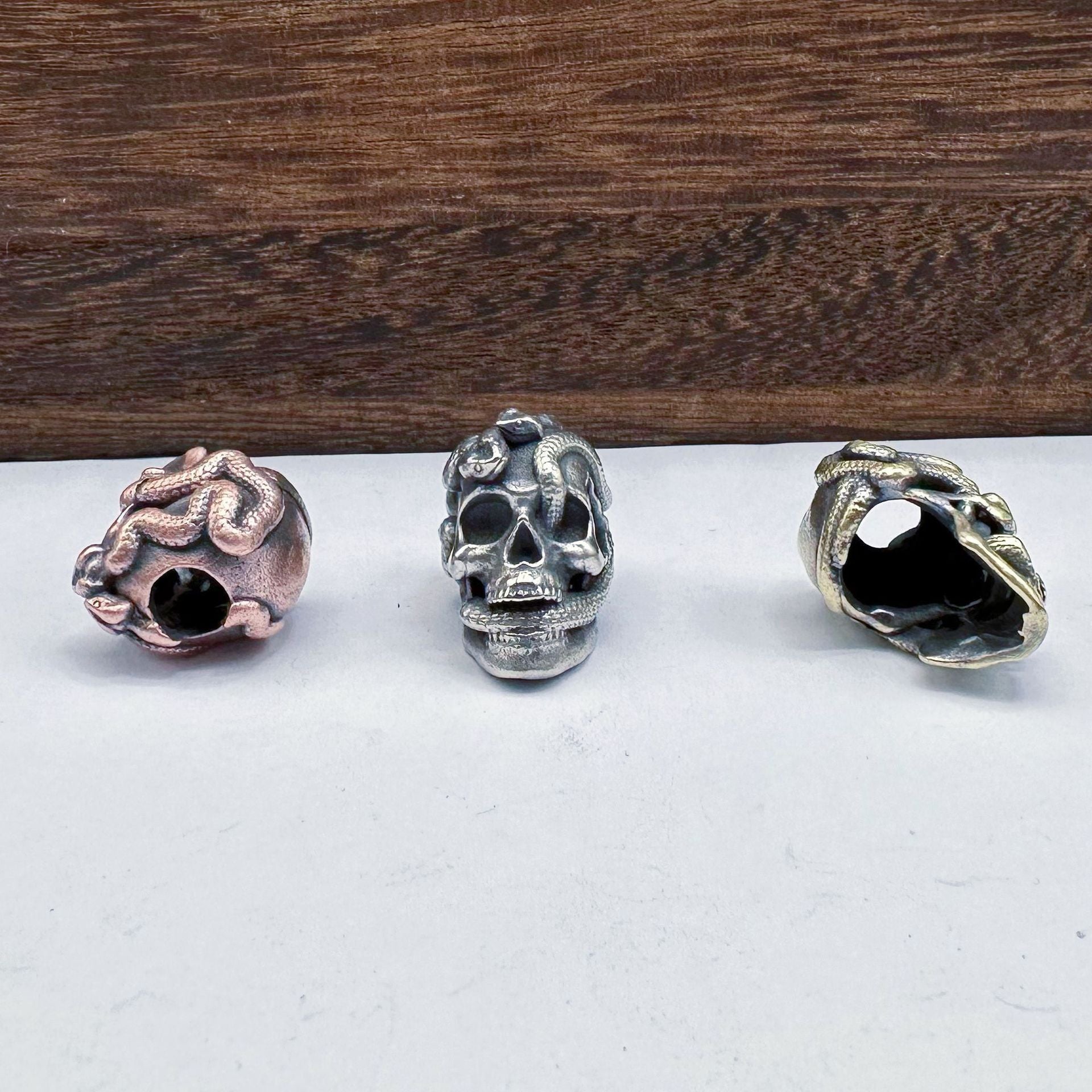 Fashion Double Snake Skull Pendant Accessories