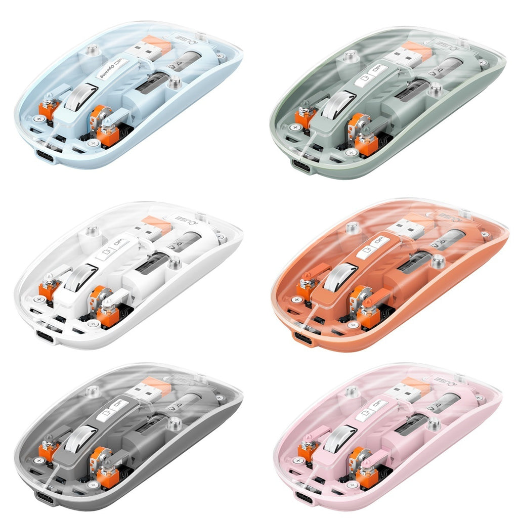 Transparent Wireless Mouse Desktop Computers And Laptop Office Home Mouse