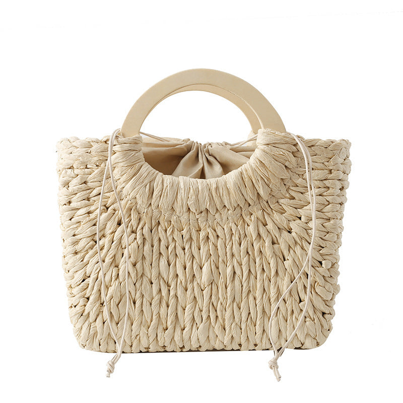 Women's Fashion Simple Handmade Straw Bag
