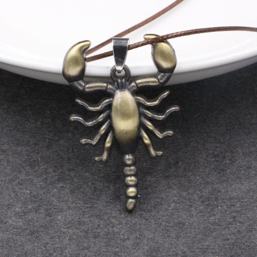 Fashion Personality Titanium Steel Scorpion Pendant European And American Foreign Trade Trend Jewelry