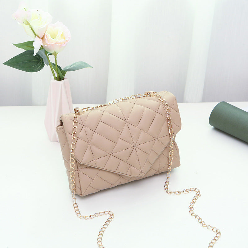 Fashion Lingge Women's Bag Embroidery Chain