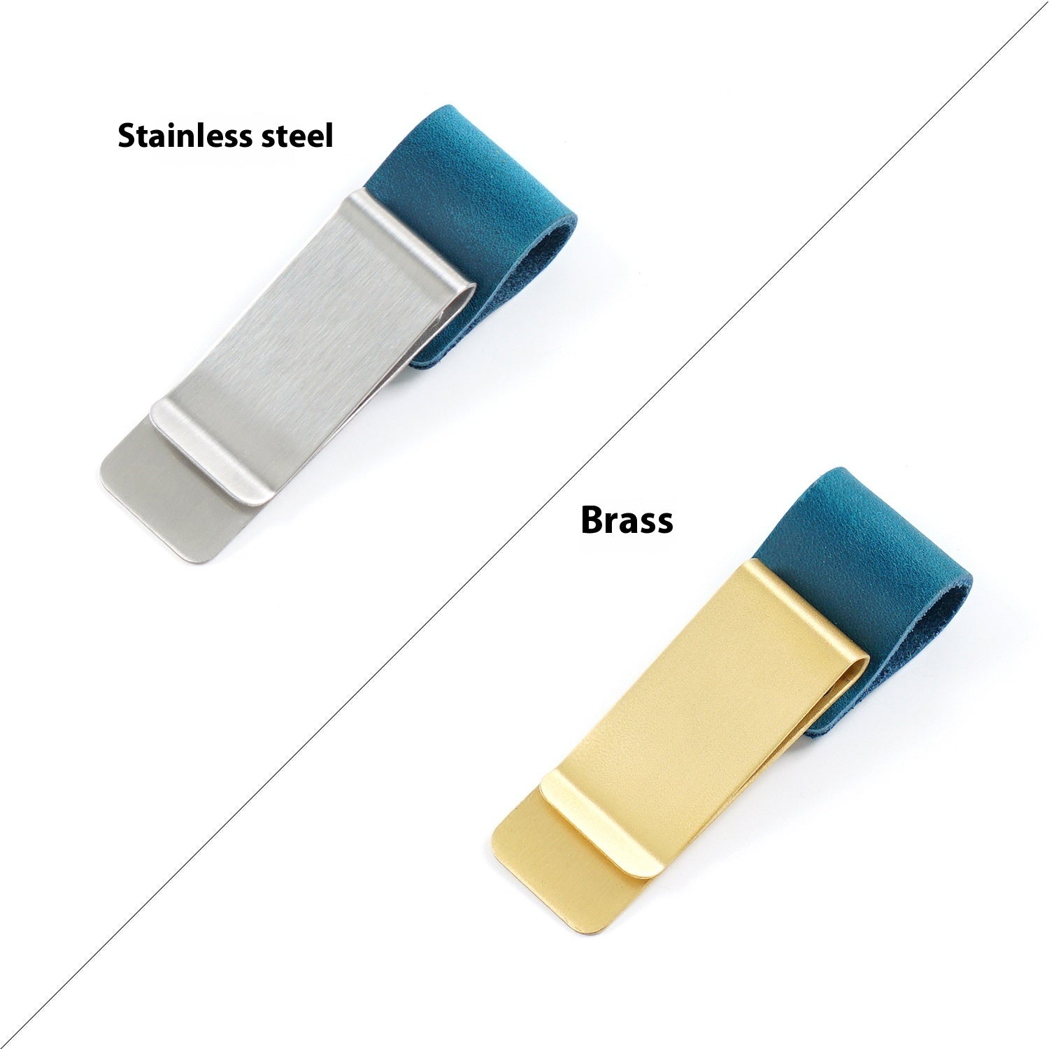 Wallet Metal Leather Vintage Notebook Accessories Bookmark Pen Holder