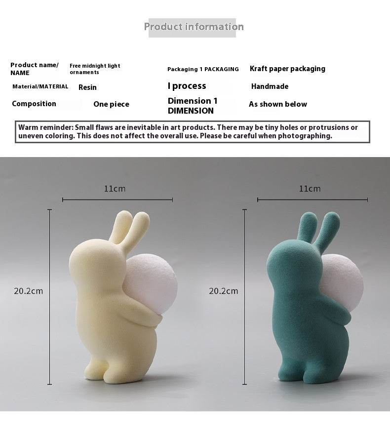 Children's Birthday Gifts Rabbit Decoration Small Night Lamp