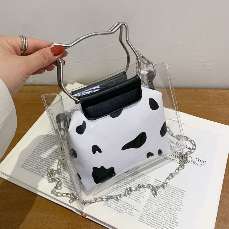 Transparent Jelly Women's Portable Fashion Backpack