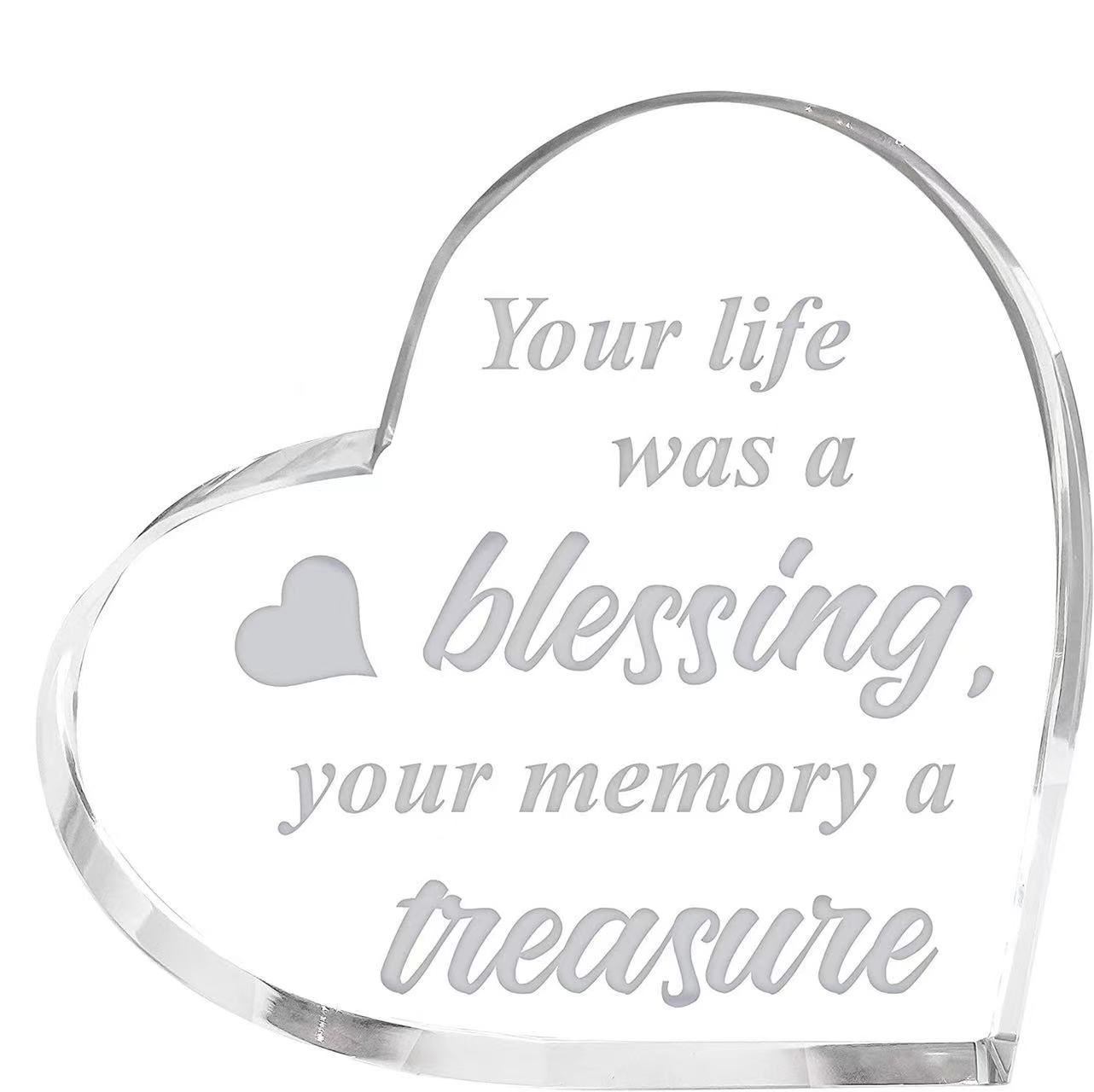 Memorial English Blessing Ornaments For Deceased Relatives Gifts