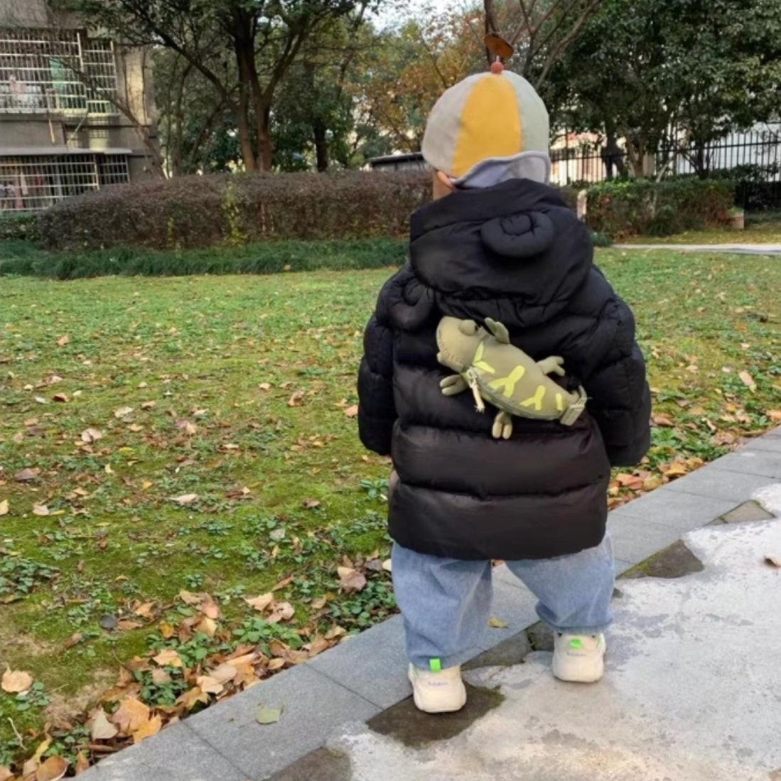 Cartoon Cute Green Lizard Bag Chameleon Children's Bags