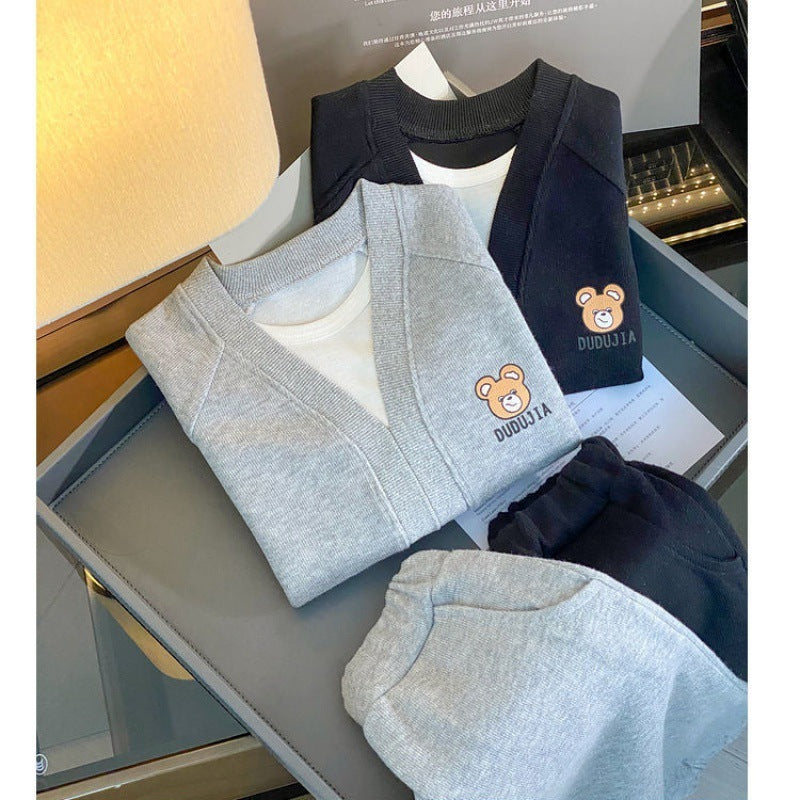 Fashion Leisure Sports Children's Clothes Suit