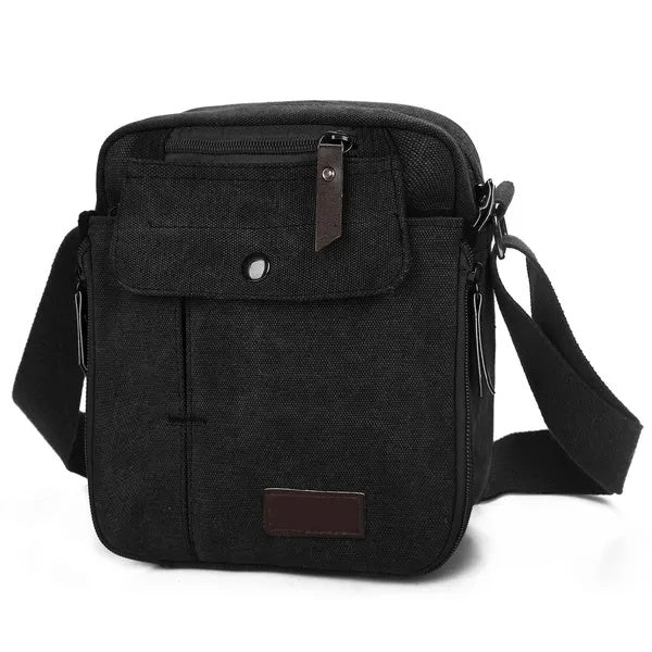 Unisex Crossbody Bags Canvas Phone Tablet PC Shoulder