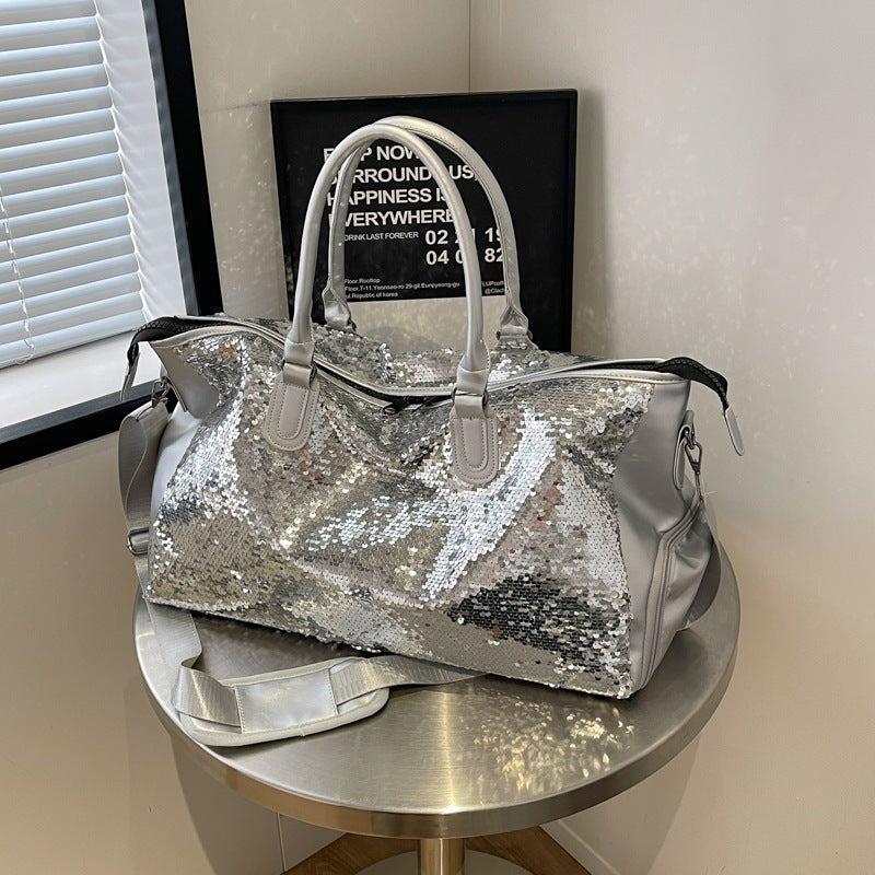 Sequined Travel Workout Fashion Shoulder Bag