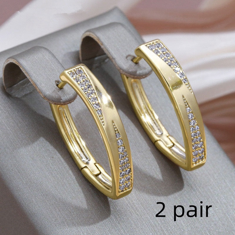 Royal Rose Gold Earrings Party Gifts