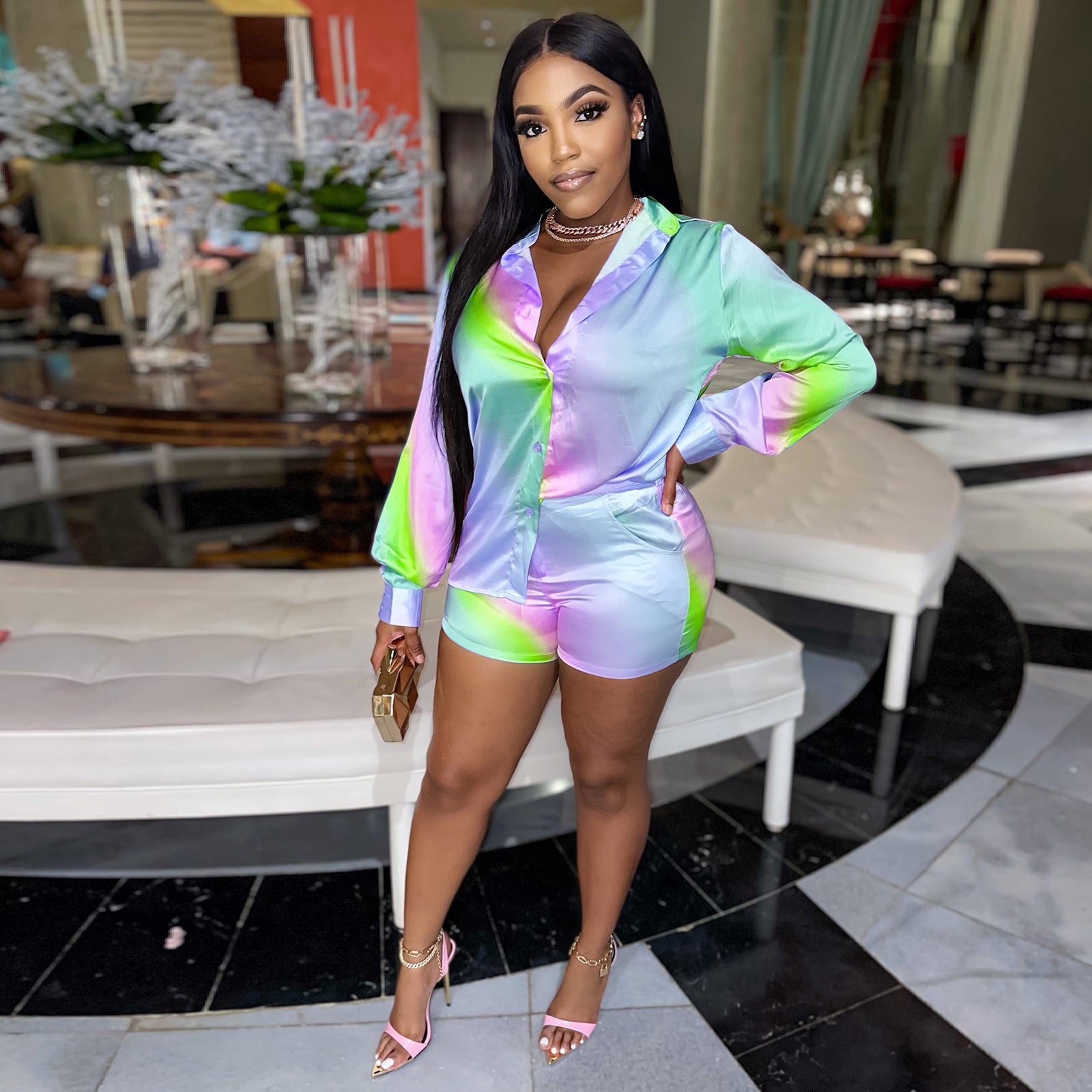 European Beauty Digital Positioning Fashion Clothes Suit