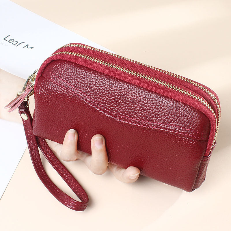 Women's Fashion Simple Leather Long Wallet