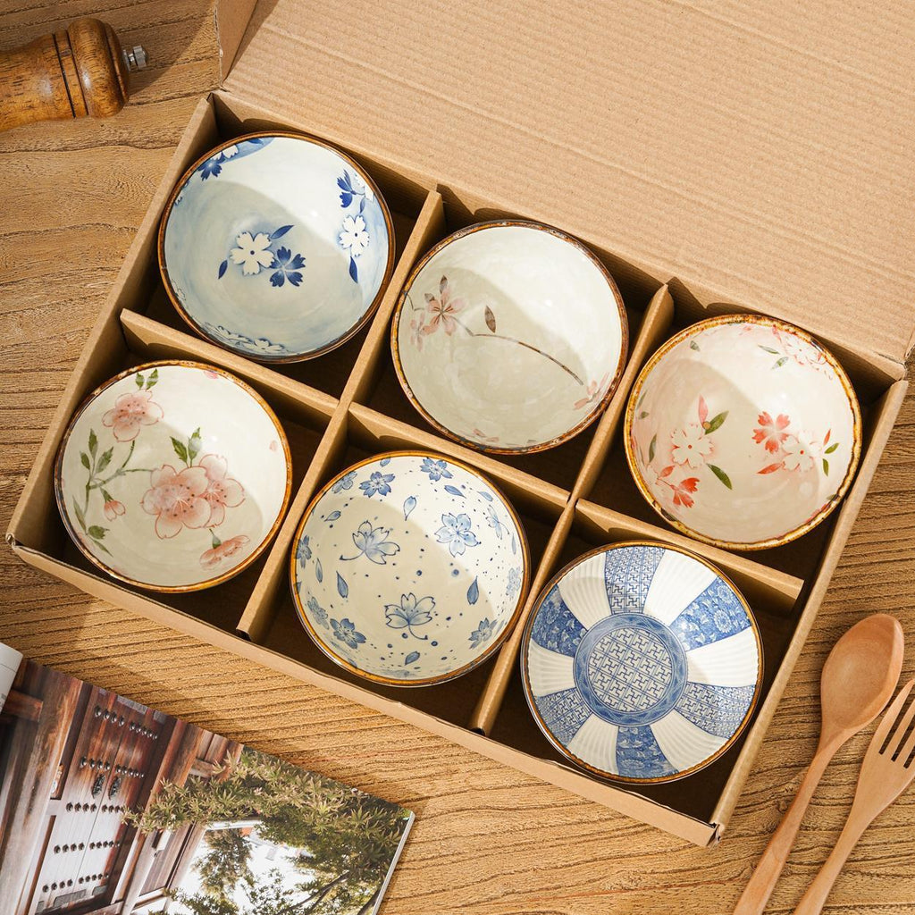 Ceramic Household Rice Bowl Set Give As Gifts